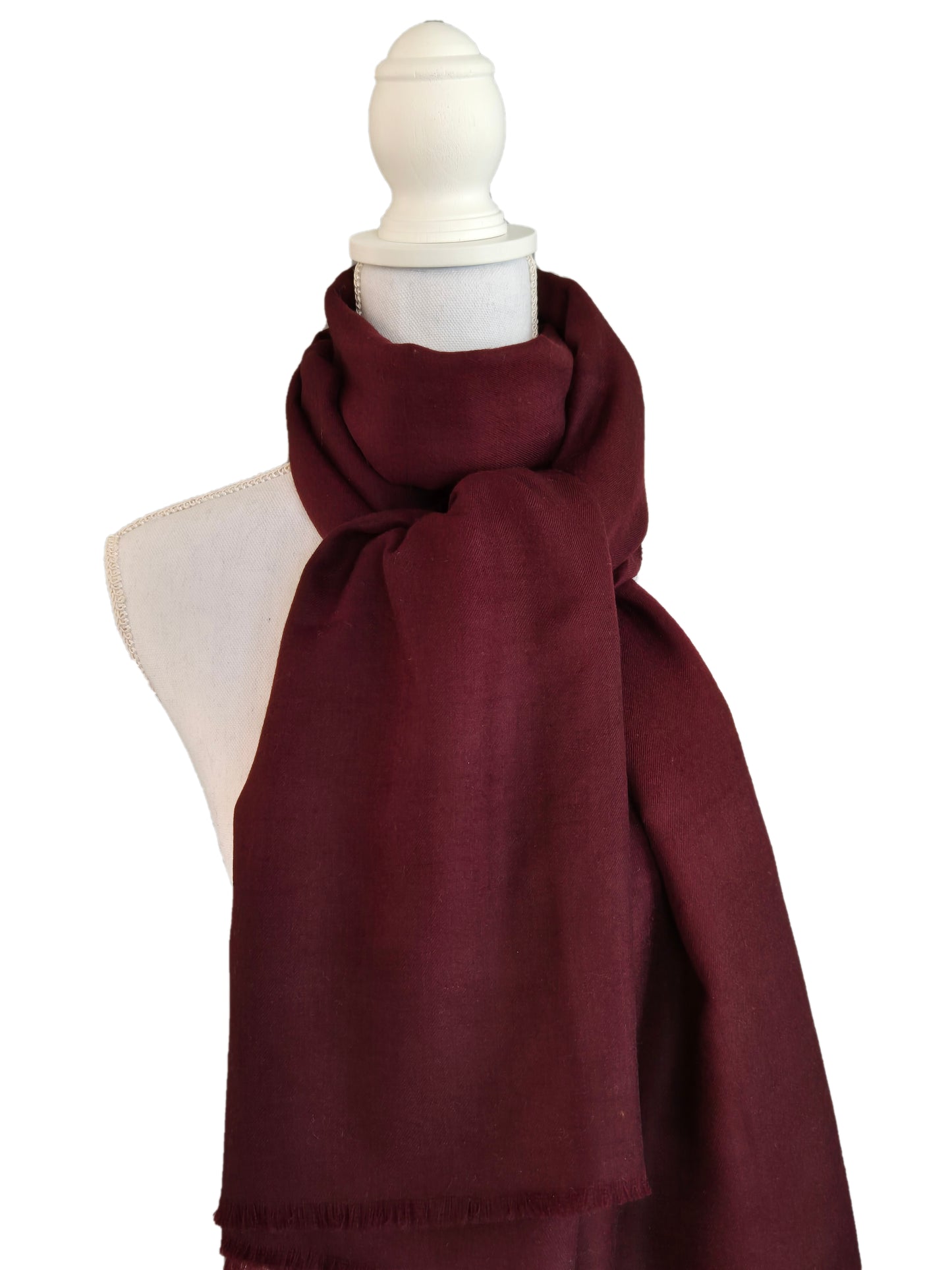 Kashmirschal Bordaux M