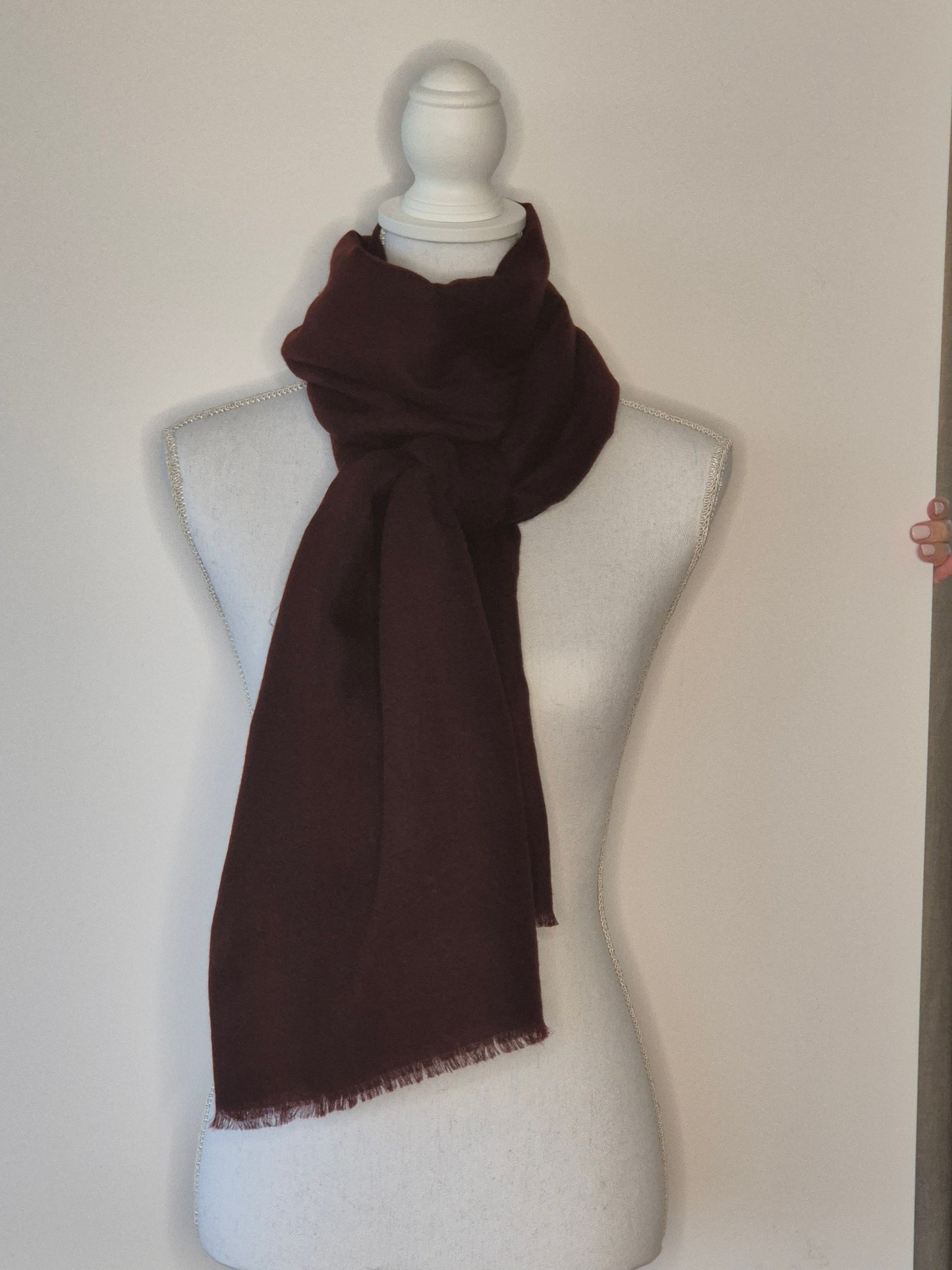 Kashmirschal Dark Brown M