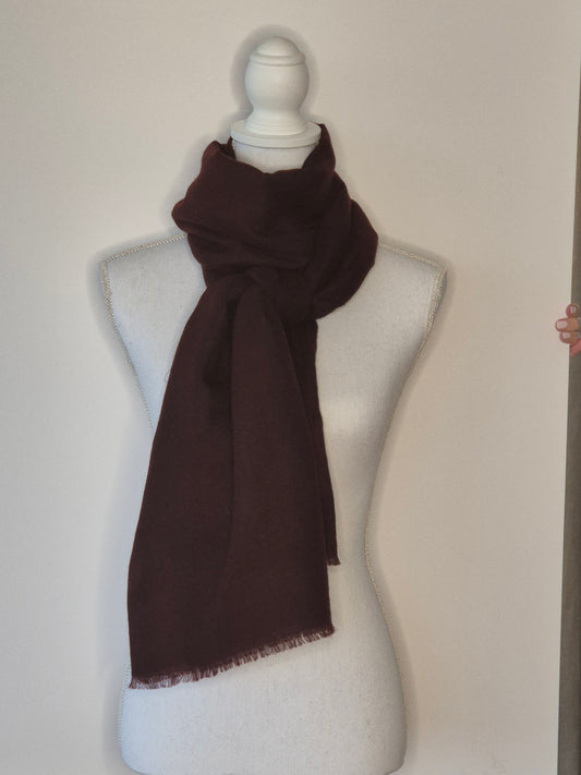 Kashmirschal Dark Brown M