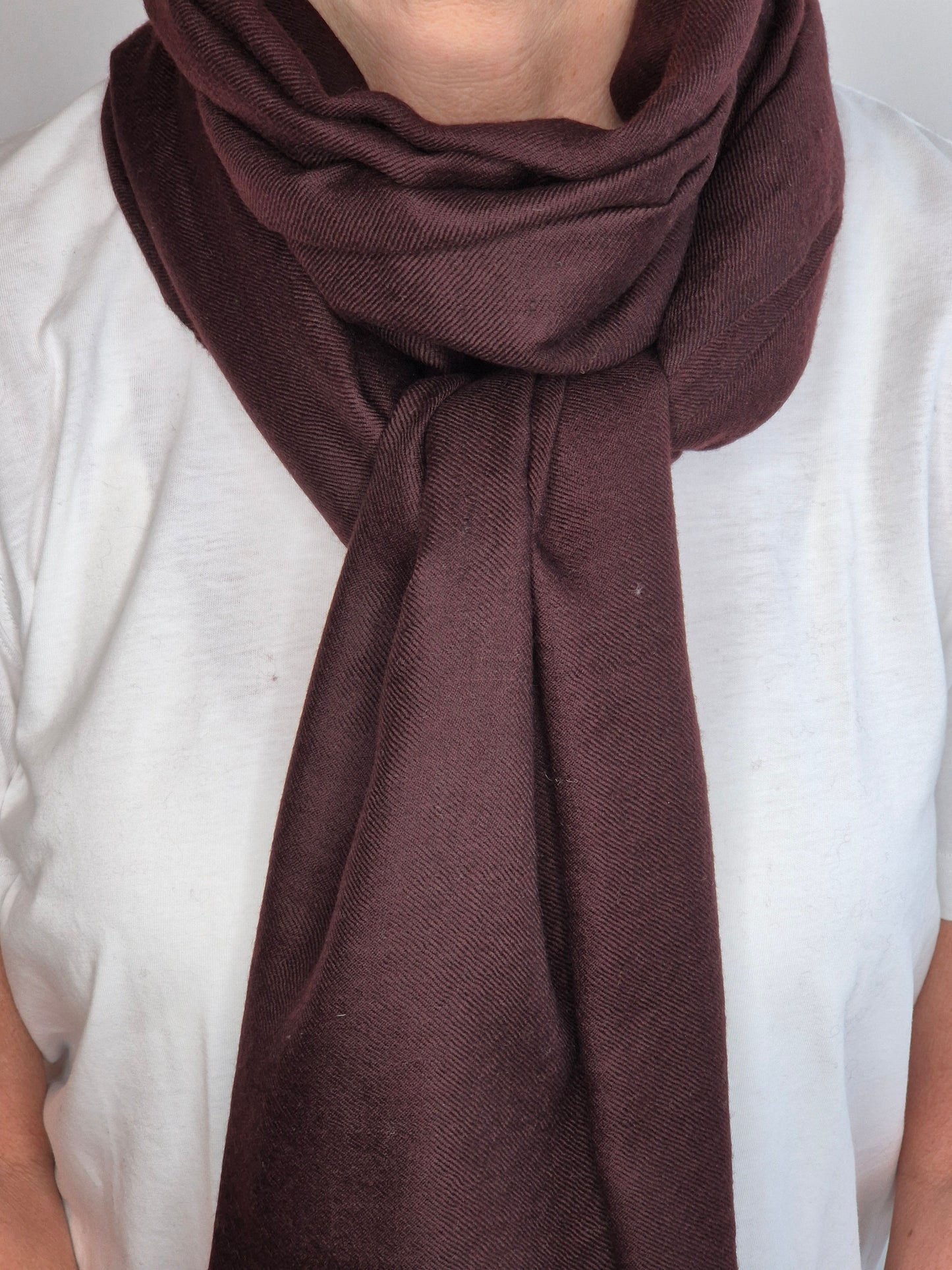 Kashmirschal Dark Brown M