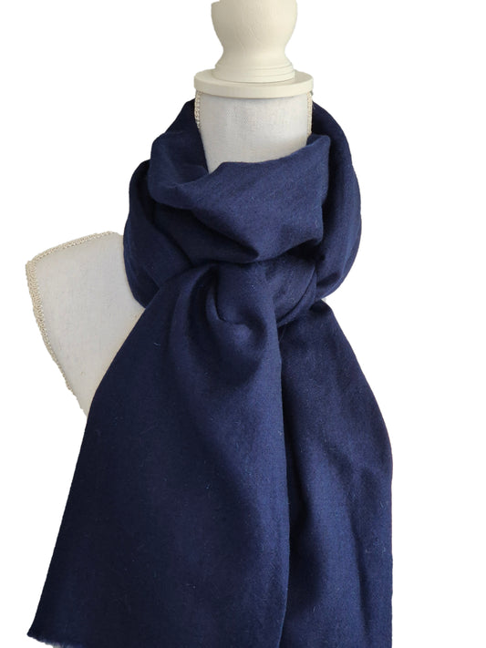 Kashmirschal Dark Blue M