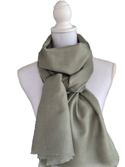 Kashmirschal Dusty Green M