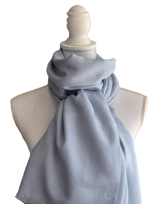 Kashmirschal Light Blue L