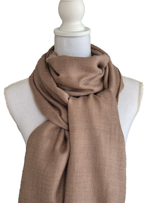 Kashmirschal Natural Beige L
