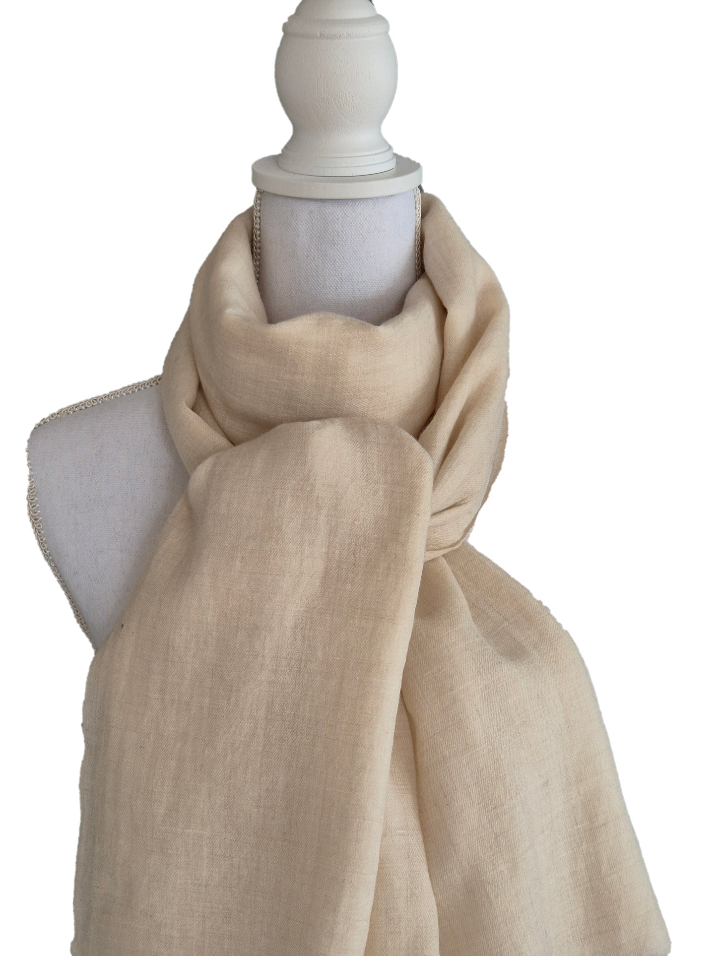 Kashmirschal Natural White M