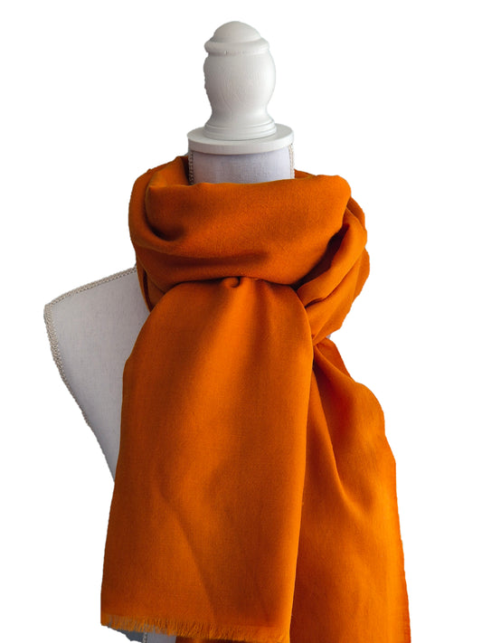 Kashmirschal Orange L
