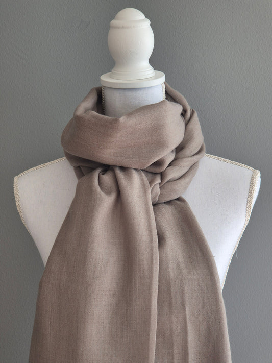 Kashmirschal Taupe Grey M