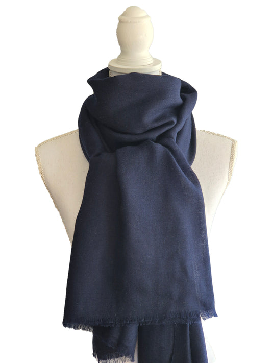 Kashmirschal Dark Blue L